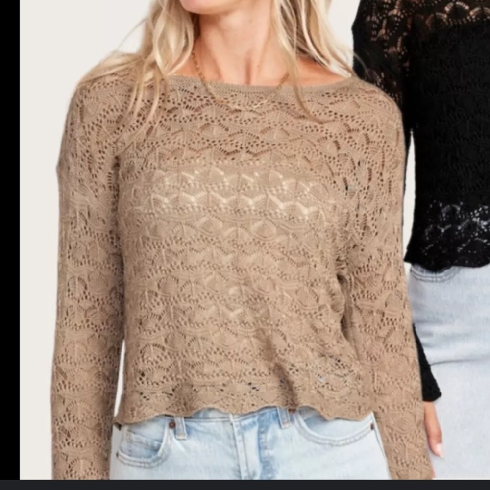Old Navy Crochet Sweater